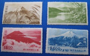 JAPAN 1949 - SCOTT # 460-463   COMPLETE SET    MH