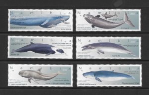WHALES-NAMIBIA #1379-84 MNH