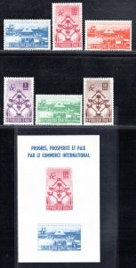 HAITI SC# 417-20+C113-114a FVF/MNH