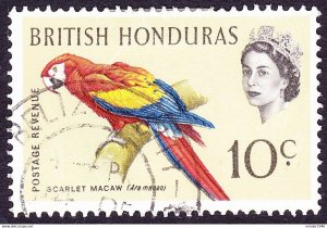 BRITISH HONDURAS 1962 QEII 10c Multicoloured SG207 FU