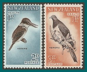 New Zealand 1960 Health, Birds, perf 11, MNH #B59-B60,SG803-SG804