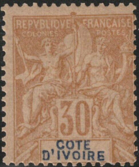 Ivory Coast #12 M/H 25% of SCV $35 **FREE SHIPPING**