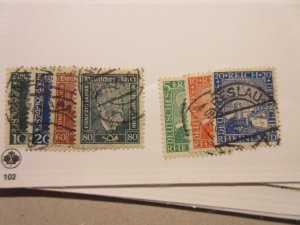 GERMANY Scott  340-3, 347-9  USED  Lot-10  Cat $5.15