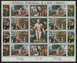 Sao Tome Rubens Paintings Sheetlet 1983 MNH MI#815-16