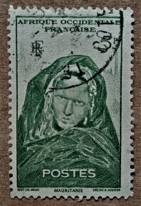 French West Africa #49 5fr Woman of Mauritania USED (1947)
