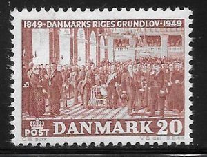 Denmark 315 100th Constitution single MNH