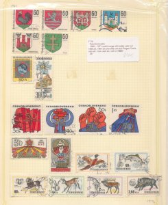 Czechoslovakia 1966/71 Used on 14 Pages(BL622