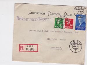 norway 1939 stamps cover ref 19409