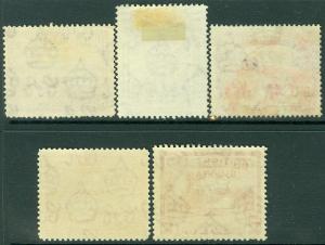 EDW1949SELL : BR GUIANA 1938-54 Sc#237-38, 240 VF Used #241, 266 VFMOGLH Cat $76