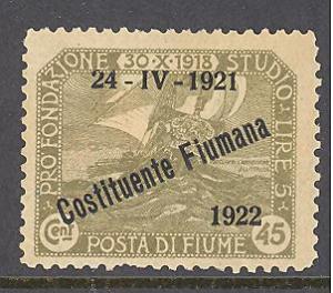 Fiume Sc # 165 mint hinged (RS)