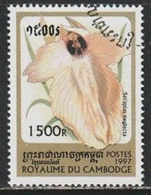 1997 Cambodia - Sc 1682 - used VF -  1 single - Orchids