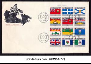 CANADA - 1979 PROVISIONAL & TERRITORIAL FLAGS - MIN. SHEET - FDC