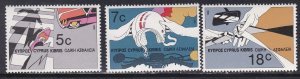 Cyprus # 678-680, Road Safety, Mint NH, 1/2 Cat,