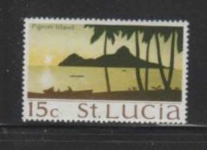 ST. LUCIA #268 1970 15c PIGEON ISLAND MINT VF NH O.G