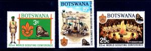 BOTSWANA #51-53  1969  BOY SCOUTS  MINT  VF NH  O.G