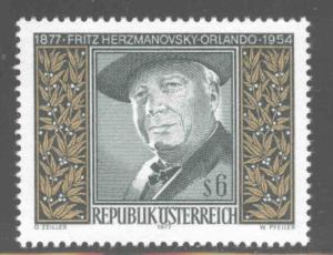 Austria Scott 1058 MNH** 1977 Fritz Hermanovsky-Orland stamp