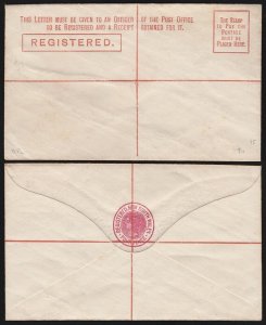 NEW SOUTH WALES Registered Envelopes 1880 4d, & 1889 normal envelope.