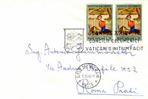 Vatican City 1962 Postal History