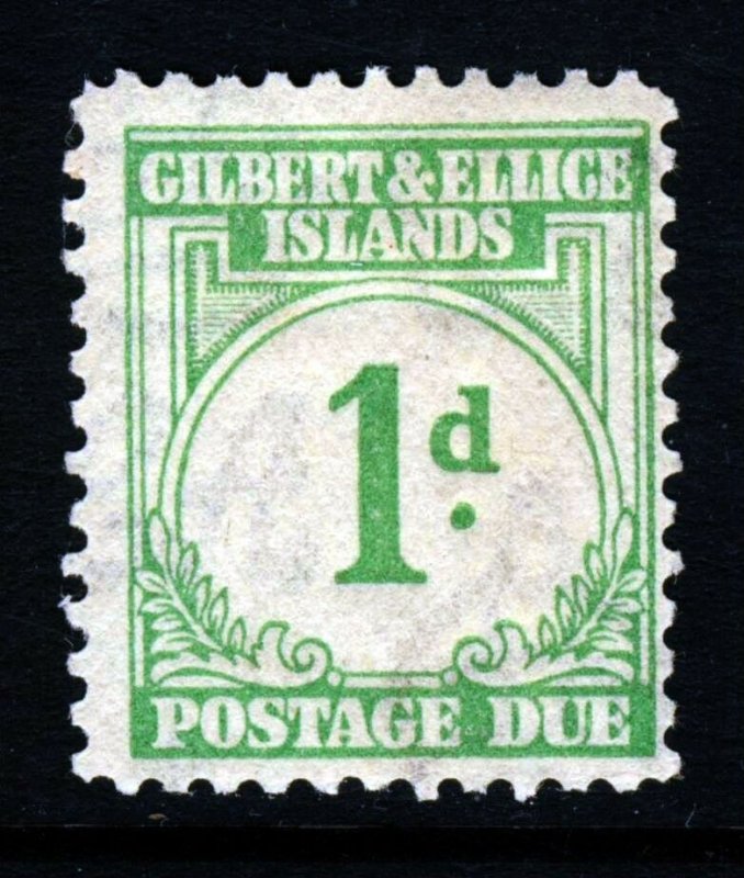 GILBERT & ELLICE ISLANDS KG VI 1940 POSTAGE DUE 1d. Emerald-Green SG D1 MINT