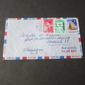 Vietnam 1958 cover to Germany OurStock#42793