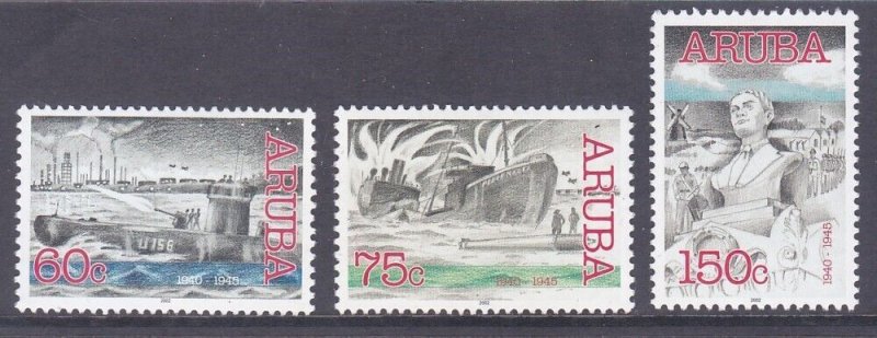 Aruba 222-24 MNH 2002 Aruba in World War II Full set of 3