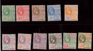 British Guiana #191 - #201 VF Mint Set