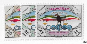 Kuwait Sc #312-314 set of 3 LH VF