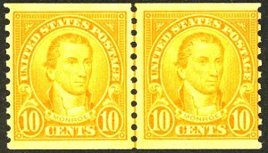 U.S. #603 MINT PAIR OG NH