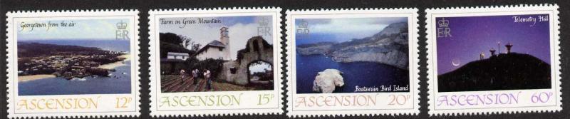 Ascension Island 328-31 MNH Farm, Telemetry Hill, Architecture