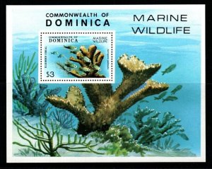 DOMINICA SGMS666 1979 MARINE WILDLIFE MNH