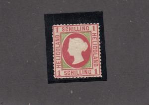 HELIGOLAND # 6 VF-MH QUEEN VICTORIA 1sh CAT VALUE $175