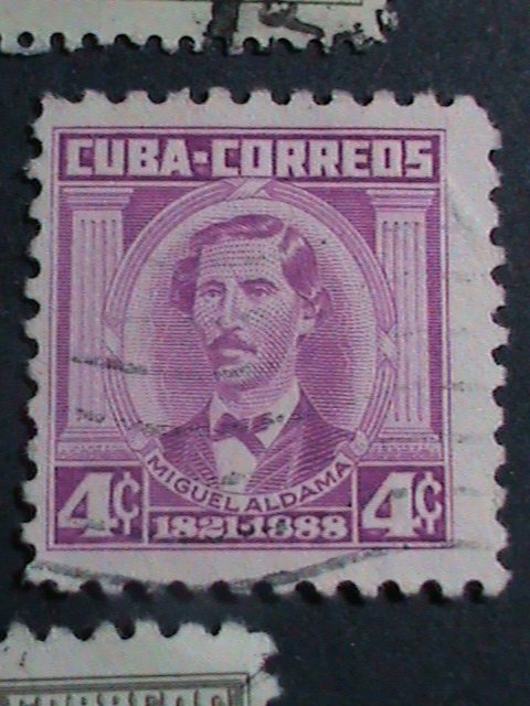 ​CUBA- 1954-SC#519//528- 11 CUBA FAMOUS PERSONS USED STAMPS-SET-VERY FINE