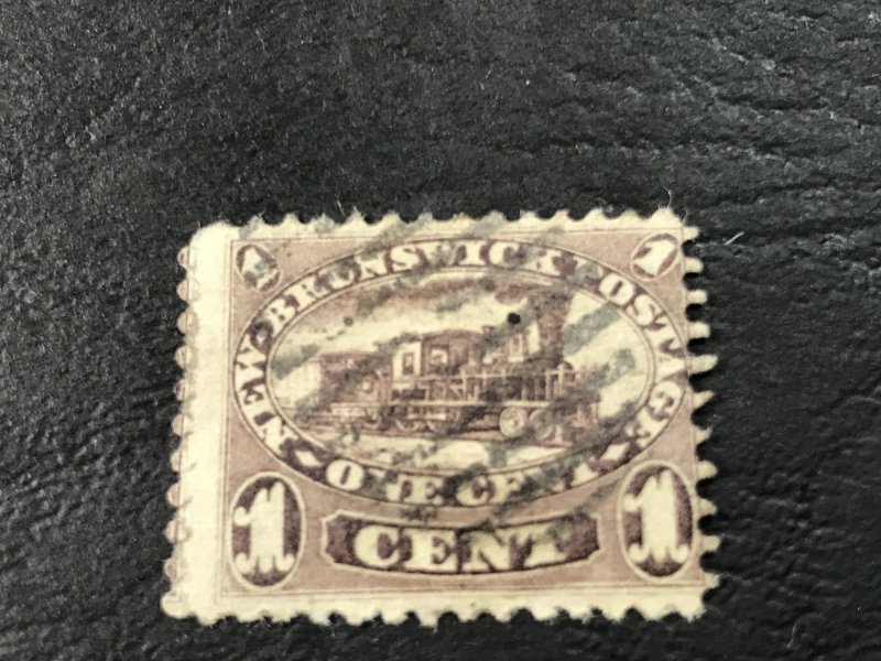 NEW BRUNSWICK # 6a-USED----BROWN VIOLET----1860-63