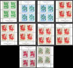 Canada Sc# 717-721 (Assorted) MNH PB Lot/10 1979 15c-35c Tree Definitives