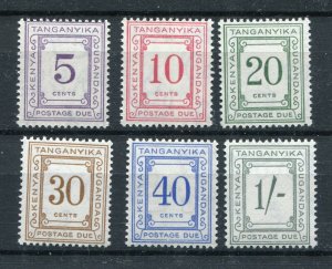 KGV KENYA UGANDA TANGANYIKA 1935 OFFICIALS SCOTT J7-J12 SG D7-D12 PERFECT MNH