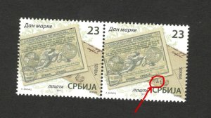 SERBIA-MNH** PAIR-ENGRAVER-STAMP DAY-2017.