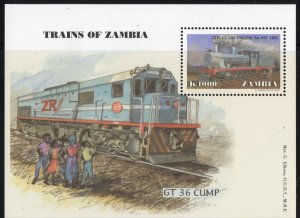 Thematic stamps ZAMBIA 1999 CLASS 7 LOCOMOTIVE SG790 mint