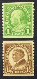 MOMEN: US STAMPS #597,598 MINT OG H LOT #49273