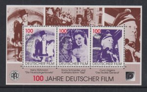 Germany  MNH  1995 alternative  sheet centenary German film