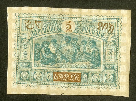 FRENCH OFFICE OBOCK 49 MH SCV $3.50 BIN $1.75 PEOPLE, CULTURE