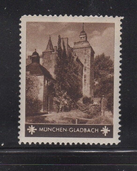 German Tourism Advertising Stamp- Cities, Towns & Landmarks München Gladbach MNH