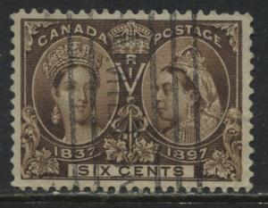 Canada 1897 6 cents Jubilee used 