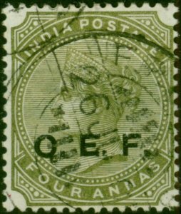 India C.E.F 1900 4a Slate-Green SGC7 Fine Used