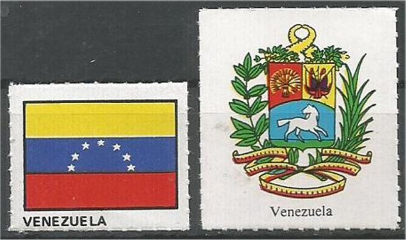 VENEZUELA. mint, Flag and Coat of Arms (no gum)