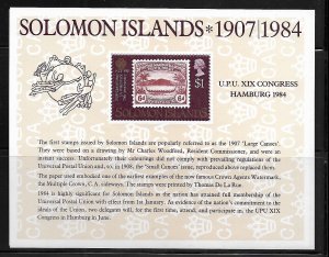 SOLOMON ISLANDS 514A MNH SOUVENIR SHEET