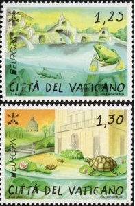 Vatican 2024 MNH Stamps Scott 1858-1859 Europa CEPT Marine Life Turtle Frogs