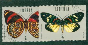 LIBERIA 684-5 USED BIN $0.50