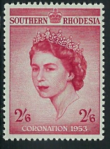 Southern Rhodesia 80 MH 1953 QEII Coronation (fe5882)