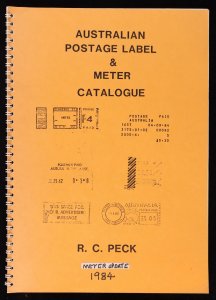 CATALOGUES Australia Postage Label & Meter Catalogue by R Peck. 