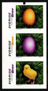 Sweden 2001 Easter; chicken, eggs.  MNH